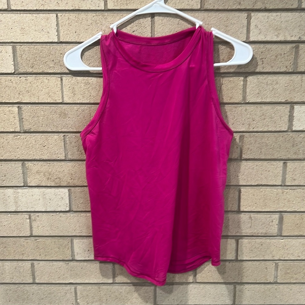 Lululemon fast & free night neck tank size 6
